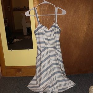francessca’s striped dress womens XS
